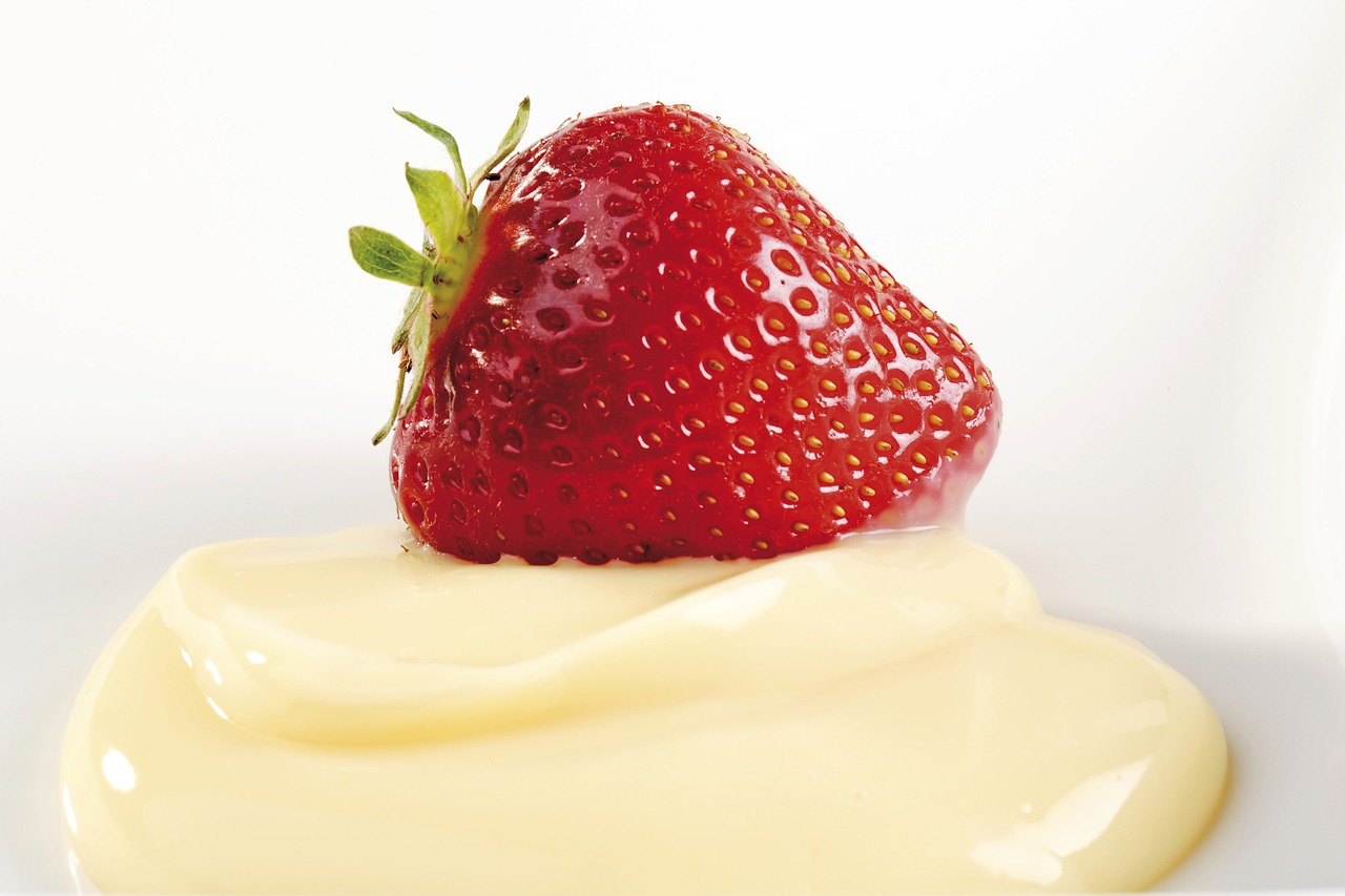 crema con fragola