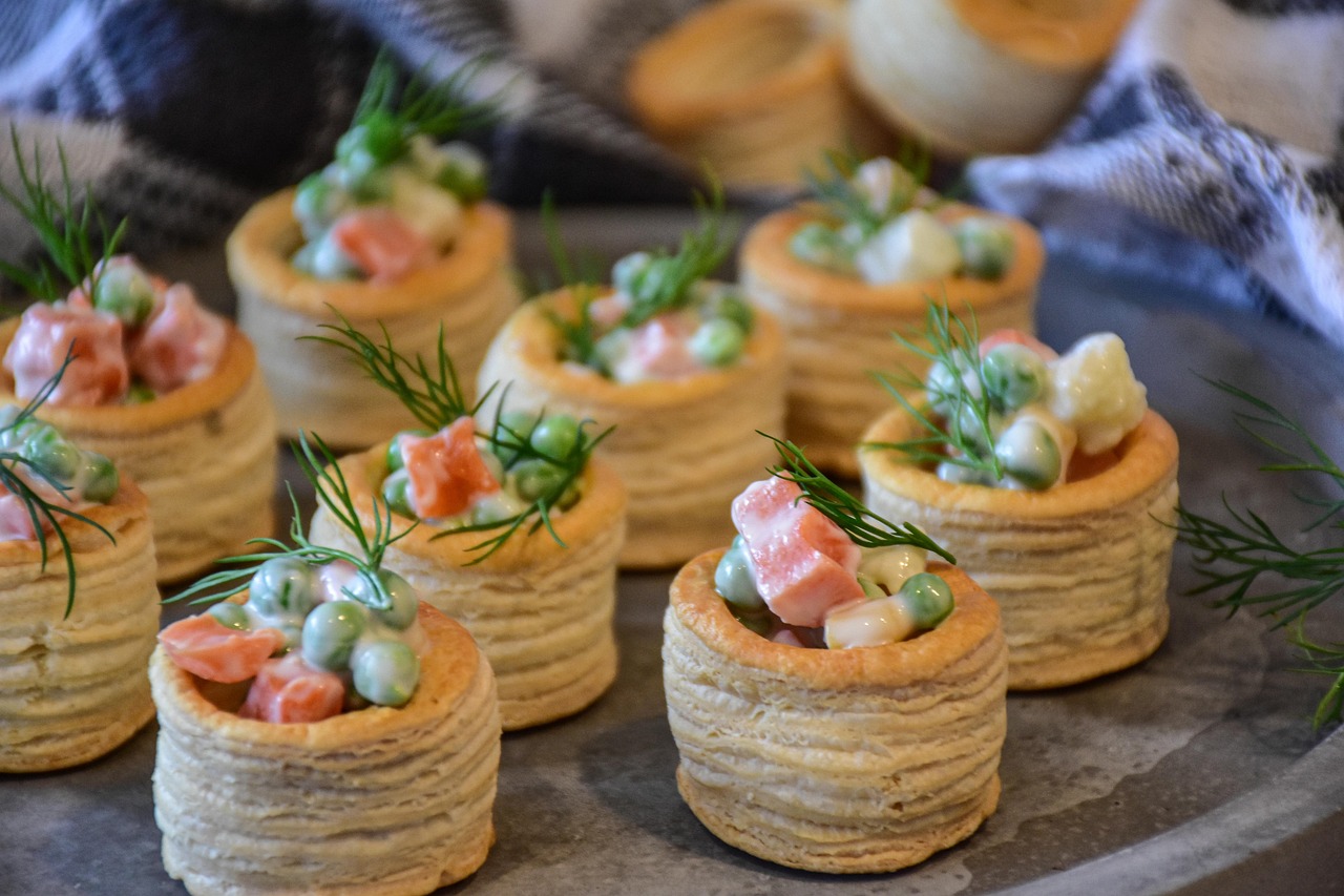 antipasti-vol au vent