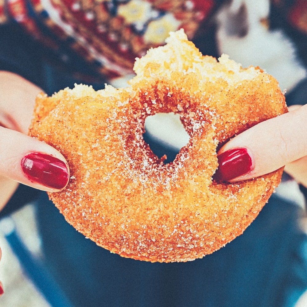 donut with sugar on top