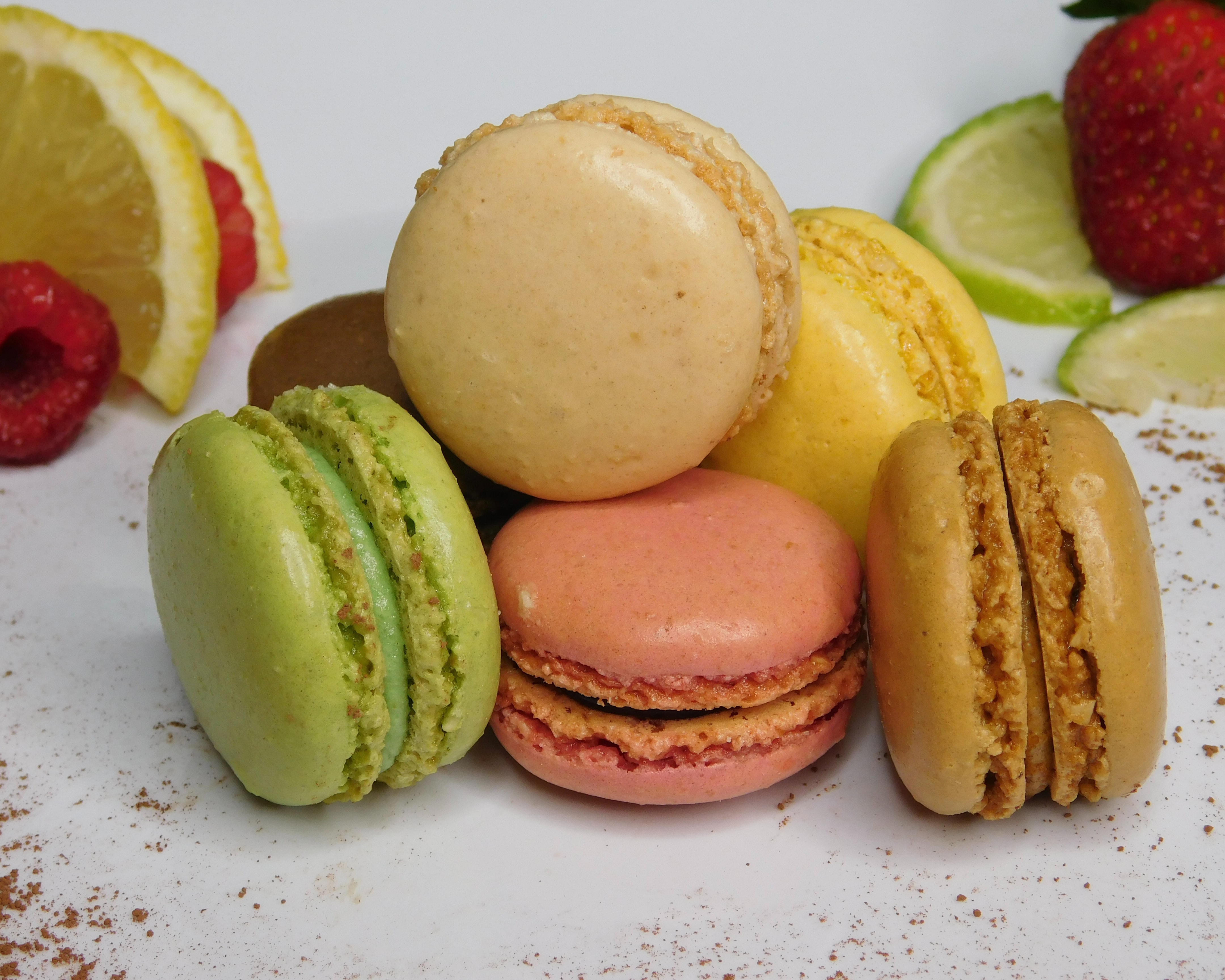 yellow macarons