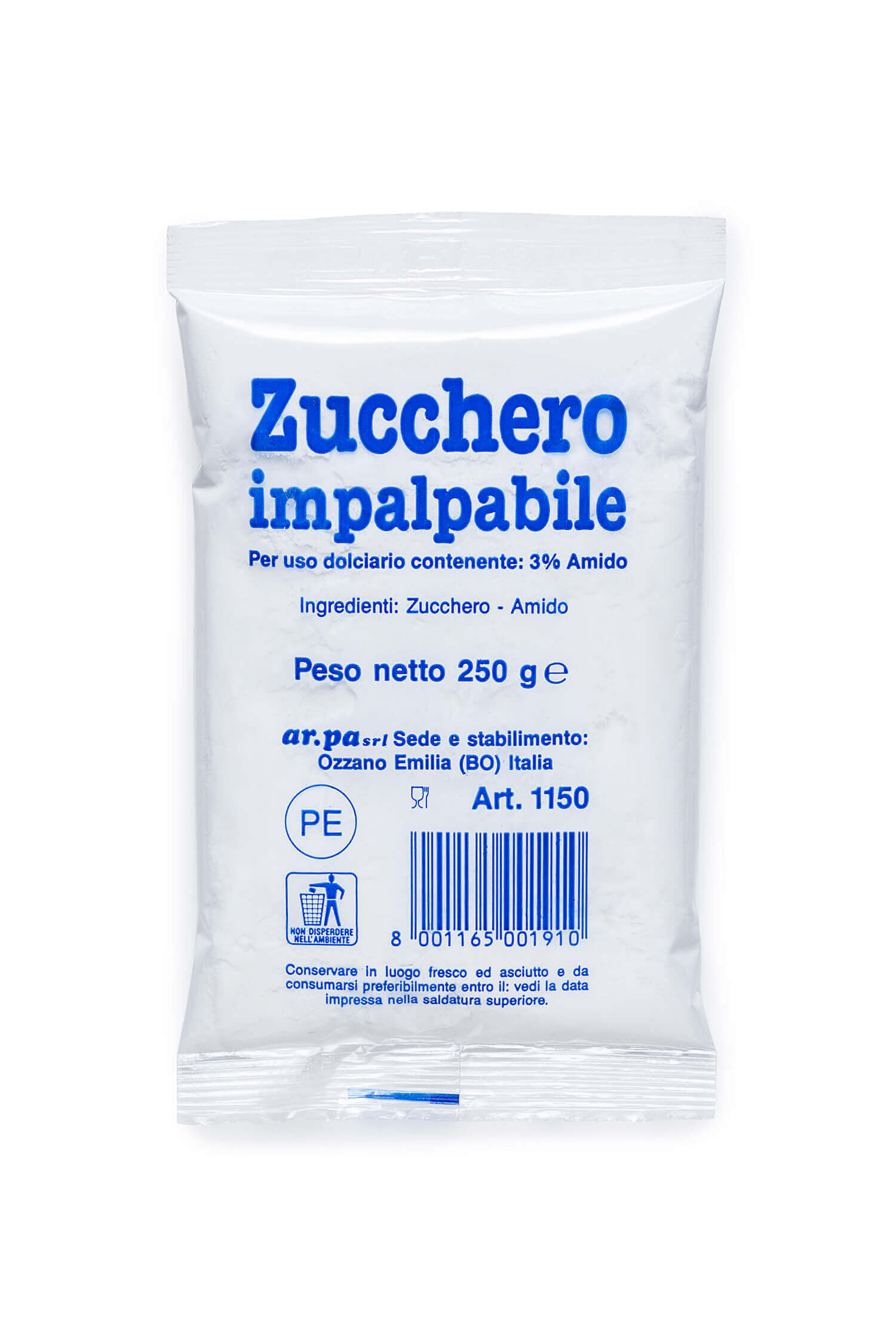Packaging del prodotto Zucchero impalpabile