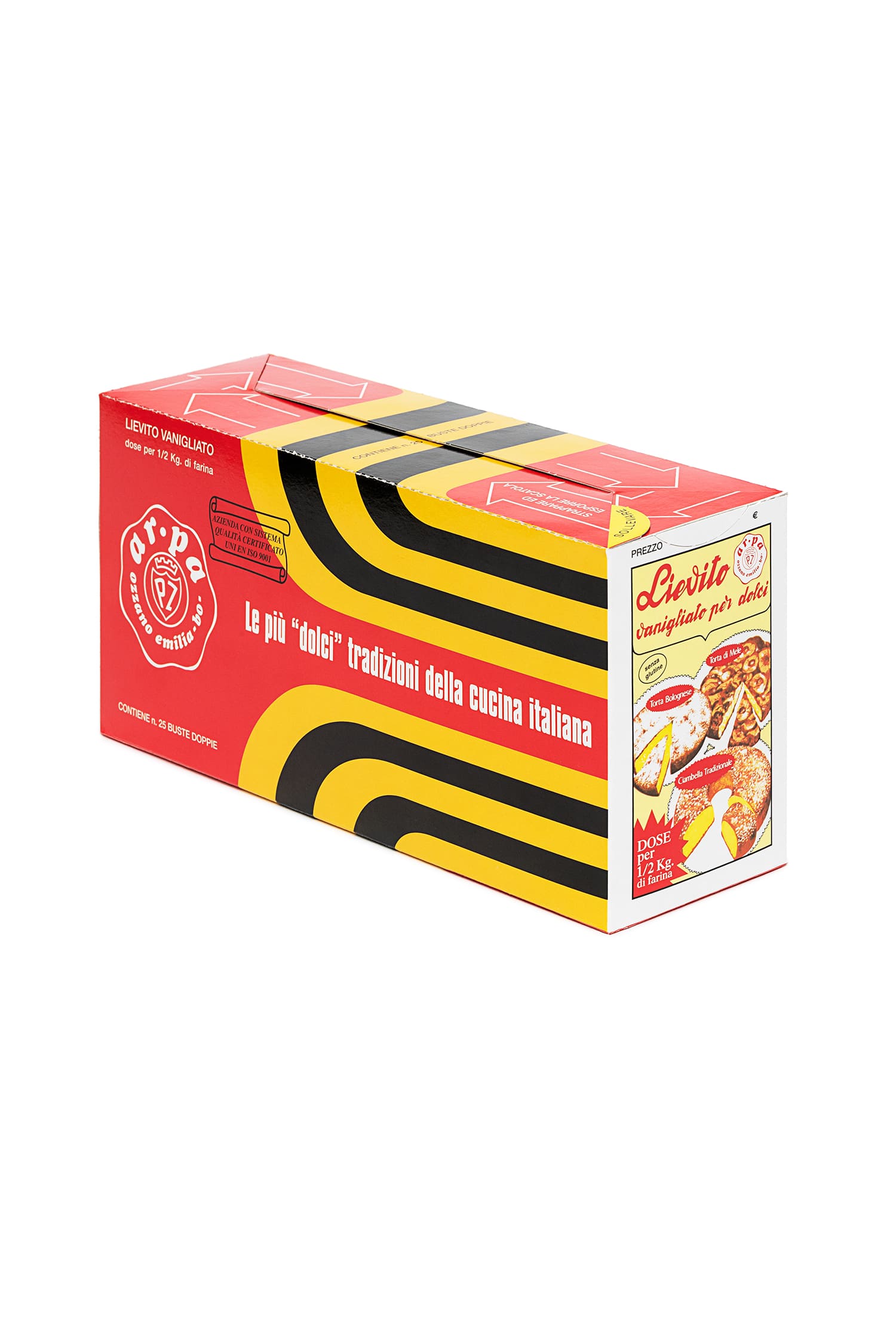 Product packaging: Vanilla Baking Powder for Desserts by Ar.pa Lieviti.
