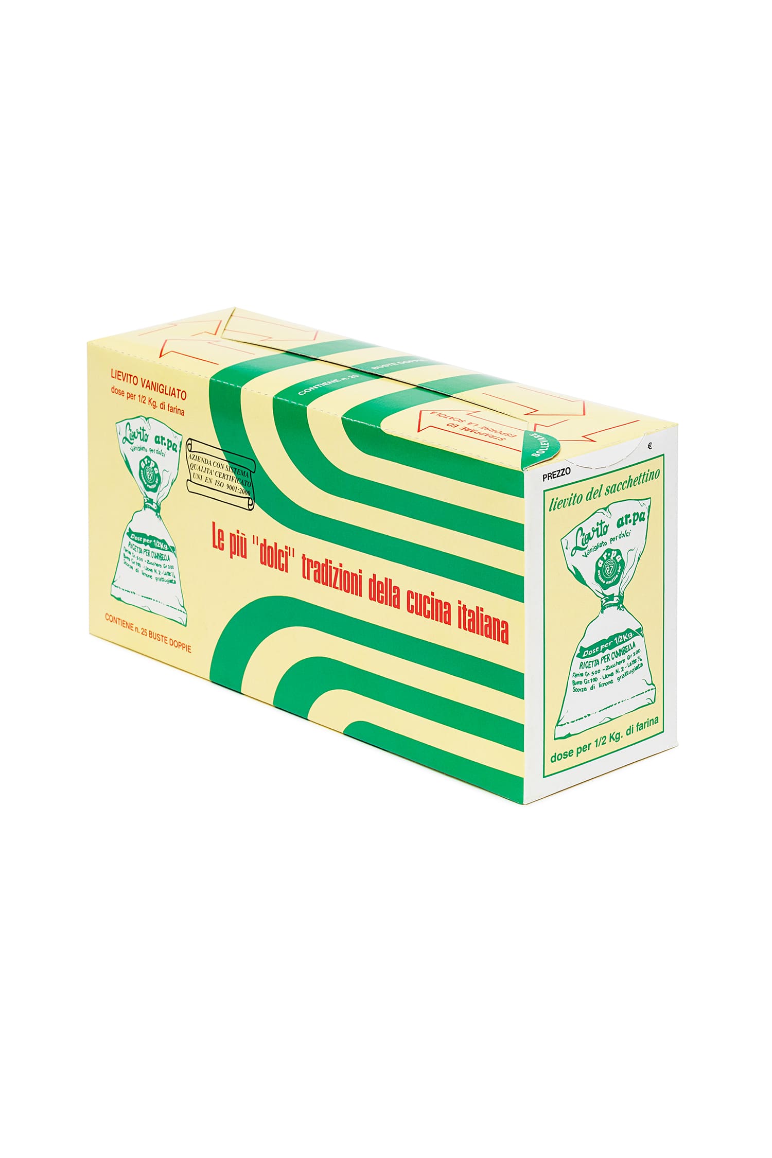 Product packaging: Sacchettino Vanilla Yeast by Ar.pa Lieviti.