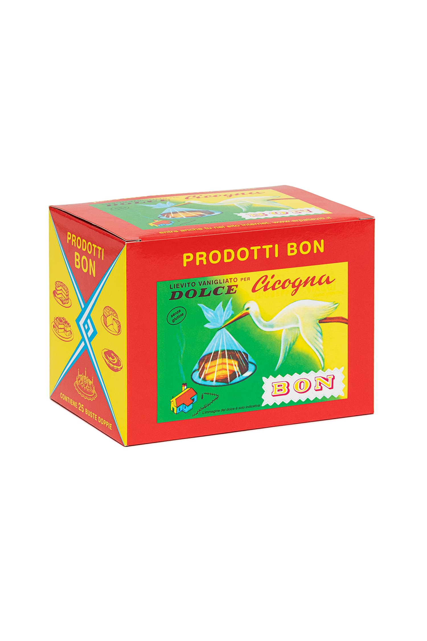 Cicogna Baking Powder for Desserts – 10 g, comes in a display box with 25 double sachets. Its specific properties make it the ideal product for baking cookies and muffins.