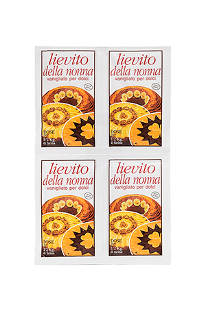 Product packaging: Nonna’s Vanilla Yeast for Desserts by Ar.pa Lieviti.