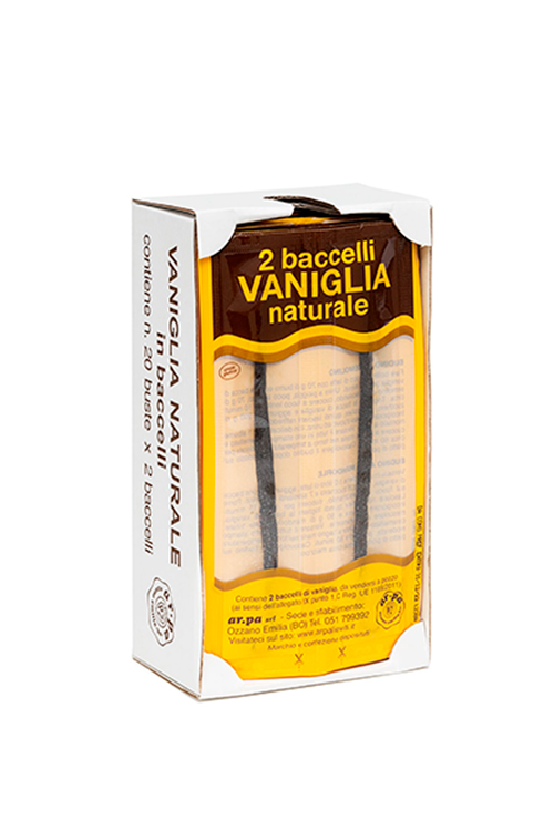 Product packaging: Vanilla Pods by Ar.pa Lieviti.