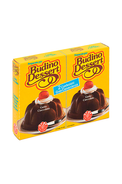 Packaging of the Chocolate Dessert Pudding Mix