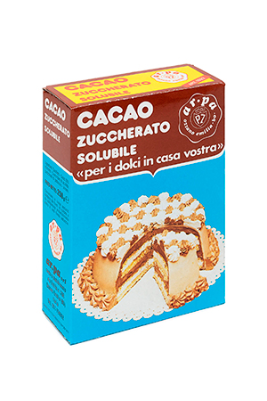 Packaging of the Sweetened Cocoa Powder 250 g Box