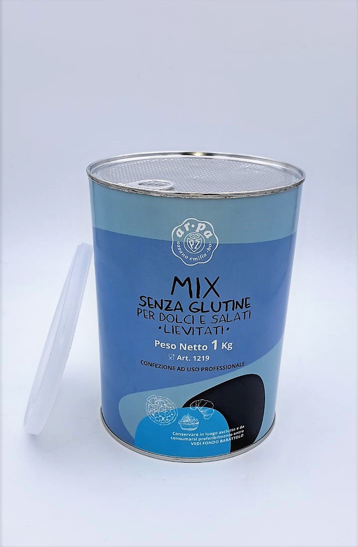 Product packaging:  Gluten Free Flour Mix for Sweet and Savouries