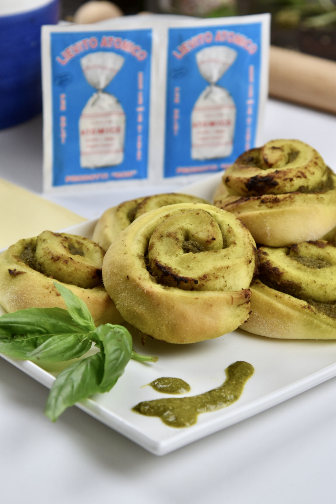 espirales al pesto
