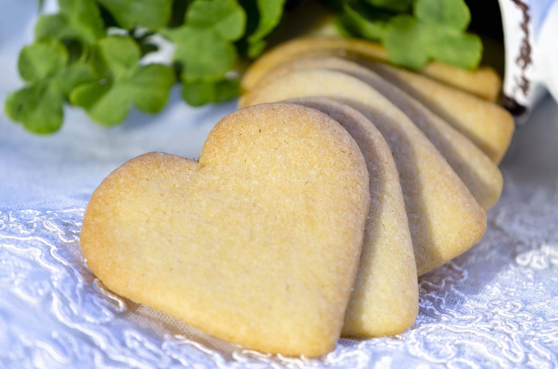 Corazones de masa quebrada